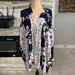 Altar’d‎ State Blue Floral Kimono Cover Size  M/L